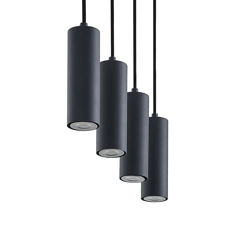 Lindby Pendelleuchte Hängeleuchte Maniva LED Lampe dimmbar schwarz 60cm - 4251911711738