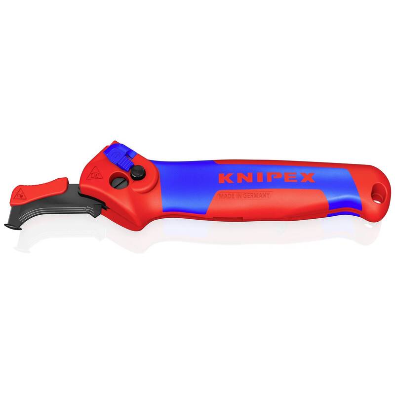 Knipex Abmantelungsmesser mit Gleitschuh und Ratschenfunktion Rundkabel 7 mm - 4003773089902