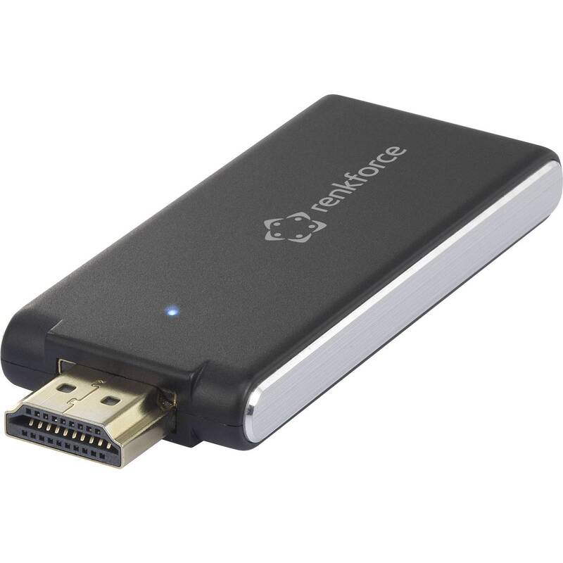 Renkforce HDMI Streaming Stick renkCast 3 AirPlay Miracast DLNA schwarz USB - 4053199543731