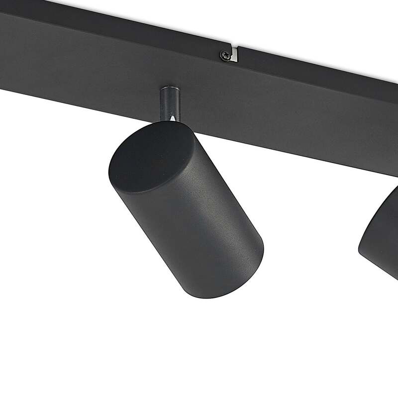 Lindby Deckenstrahler Joffrey LED Lampe dimmbar 4-flg schwarz 70cm GU10 IP20 - 4251911728514