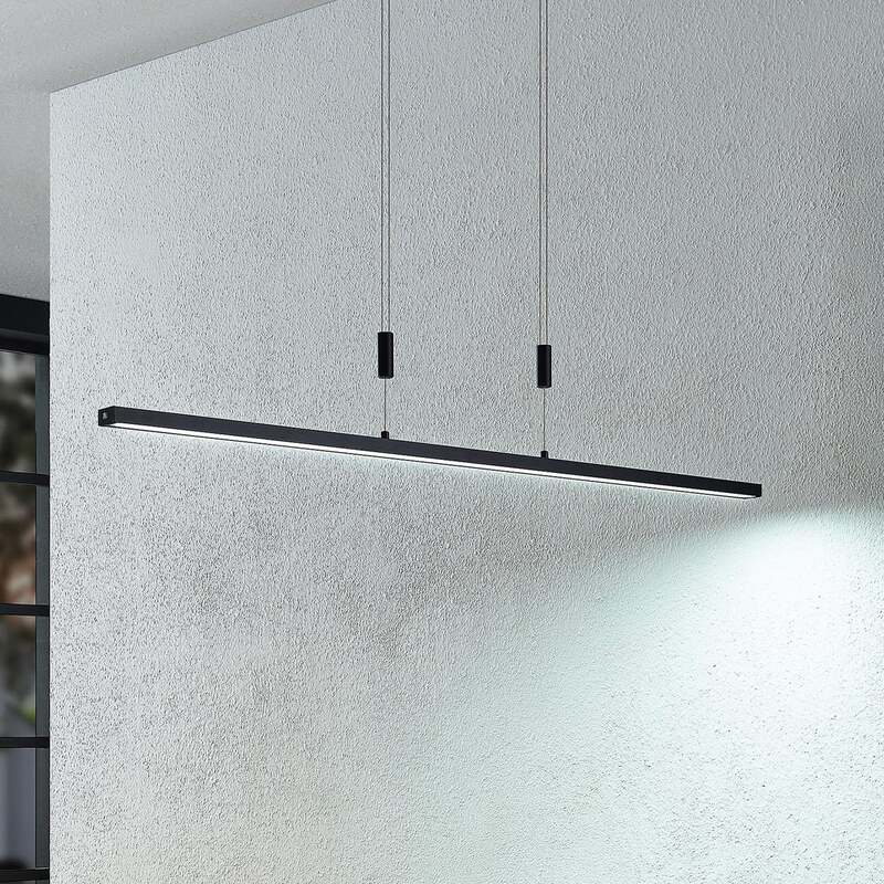 Lindby Pendelleuchte Hängeleuchte LED Lampe Arneja schwarz matt höhenverstell506 - 4251911729344