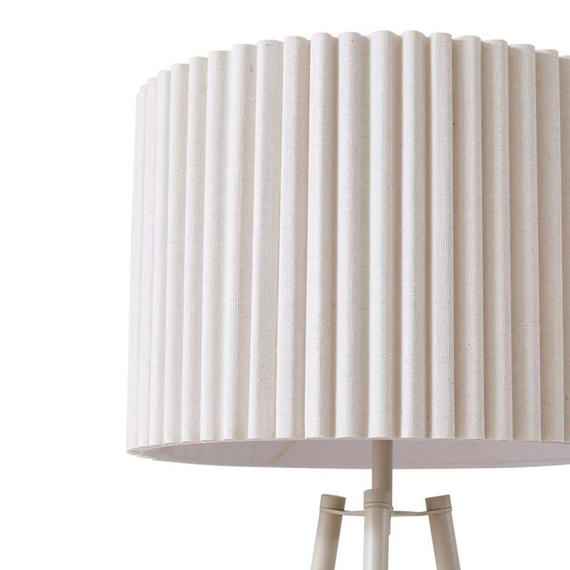 Lindby Stehlampe Libbie LED Leuchte Dreibeinlampe cremefarben 155cm Höhe 40cm - 4255830903687