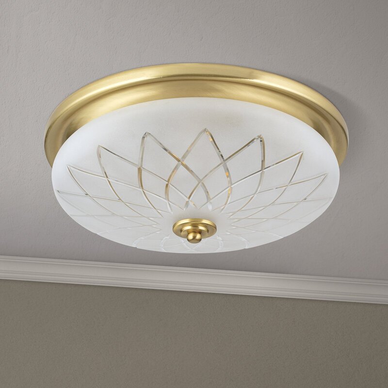 ORION Deckenleuchte Porto Deckenlampe Ø 37 cm Glas bronze Stahl E27 - 9003090277636