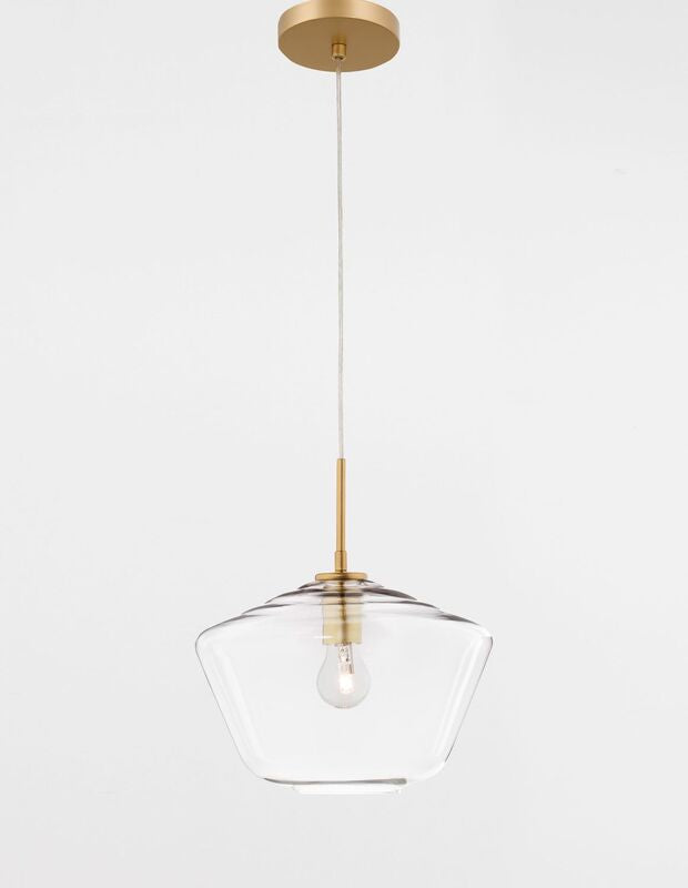 Nova Luce Pendelleuchte Hängeleuchte PRISMA Gold E27 LED dimmbar Glas 124x30 cm - 5212017420893