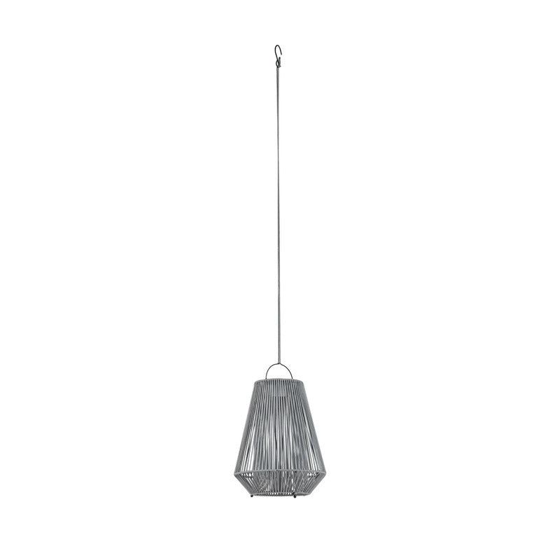 Lindby Solar Hängelampe Hängeleuchte Austas LED dimmbar grau IP54 40 cm USB - 4255830909436