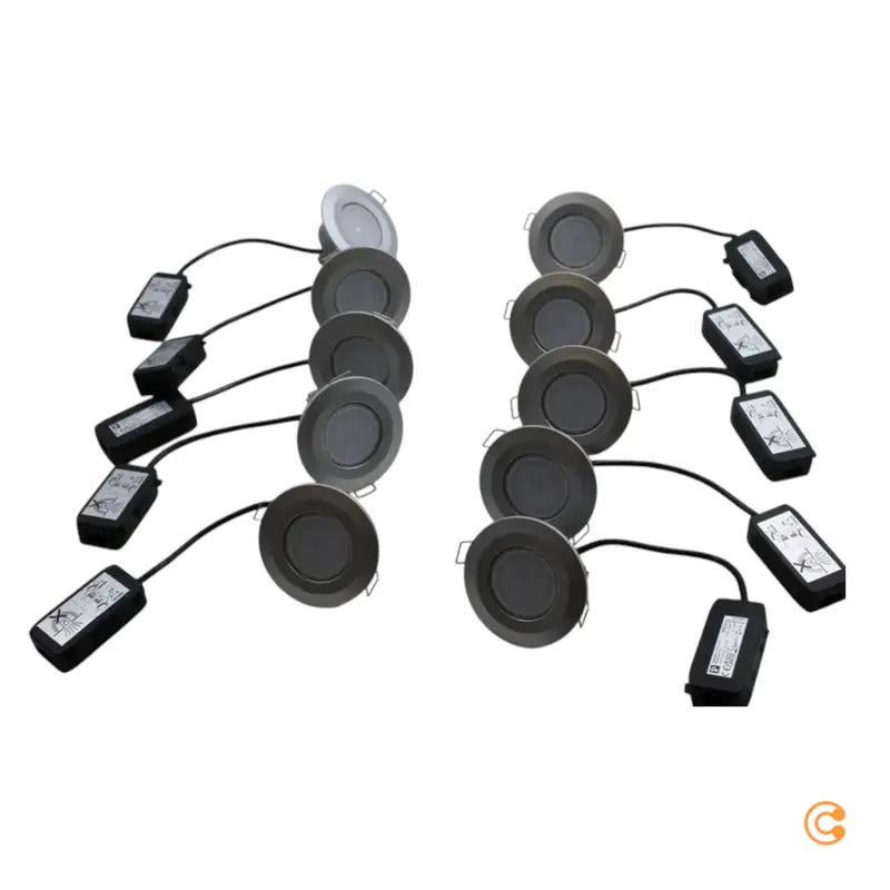 Paulmann Einbauspot Deckenspot LED Außenleuchte chrom matt universalweiß Set959 - 4000870999233