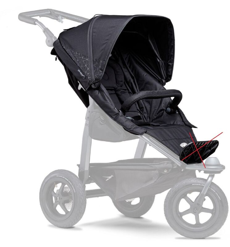 TFK Sportkinderwagensitz Aufsatz Sitz Einhang Mono Kinderwagen Schwarz - 4260484177988