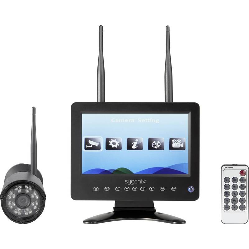 Sygonix Funk-Überwachungskamera Set 4-Kanal CMOS wetterfest 1280x720 IP65 150m - 4064161088945