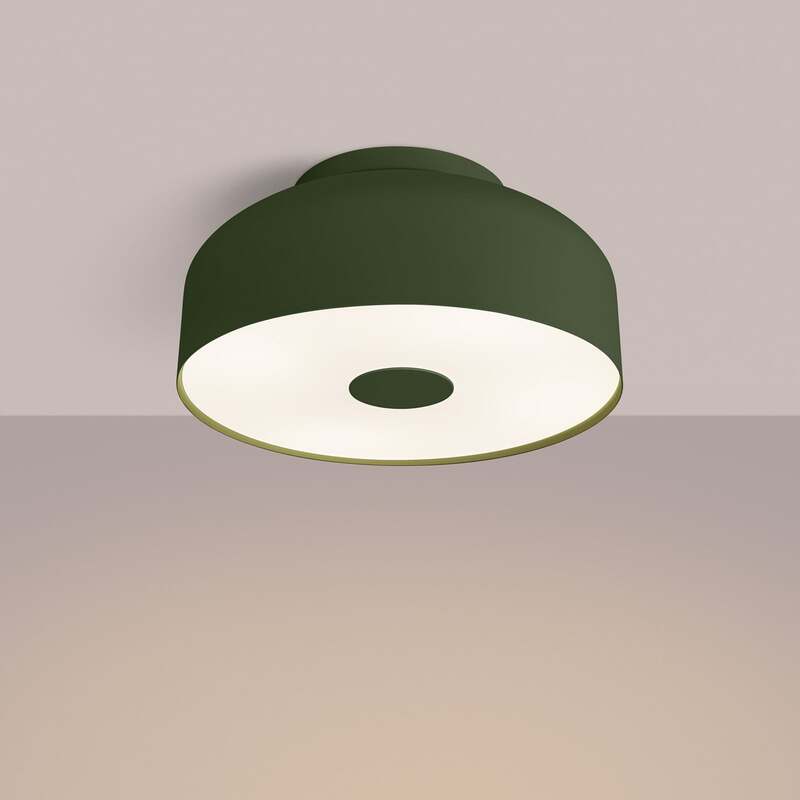 Deckenleuchte CLARO olivgrün LED Lampe Leuchte dimmbar 4 x E27 Ø 30cm Metall - 5907073081231