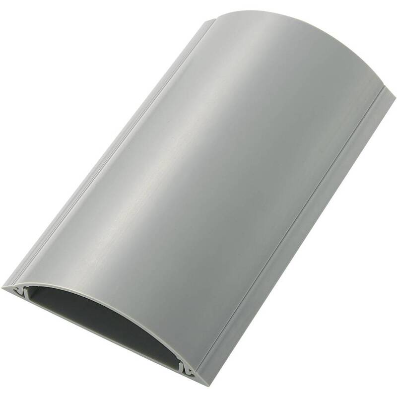 TRU COMPONENTS Kabelbrücke Kabelkanal PVC Grau Kabelschutz 57 x 13 mm Kanal 1 m - 4016139321950
