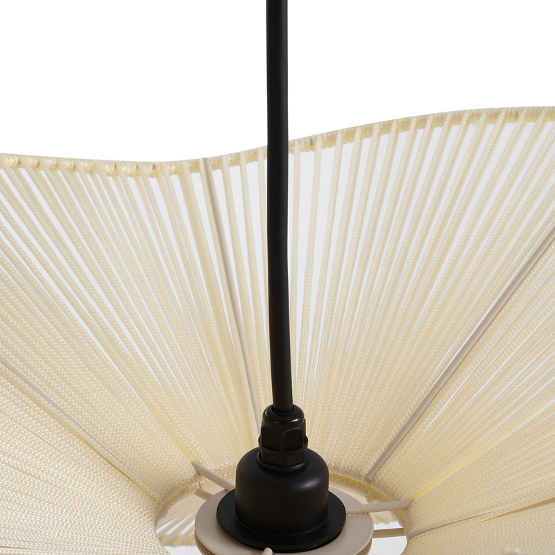 Lindby Außenpendelleuchte Hängelampe Valdorin beige Baumwolle IP44 - 4251911797992