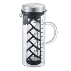 B-Ware Cold Brew Karaffe 2.0 Kaffeebereiter Glaskanne Cold Brew Kaffee Filter 1,3 L