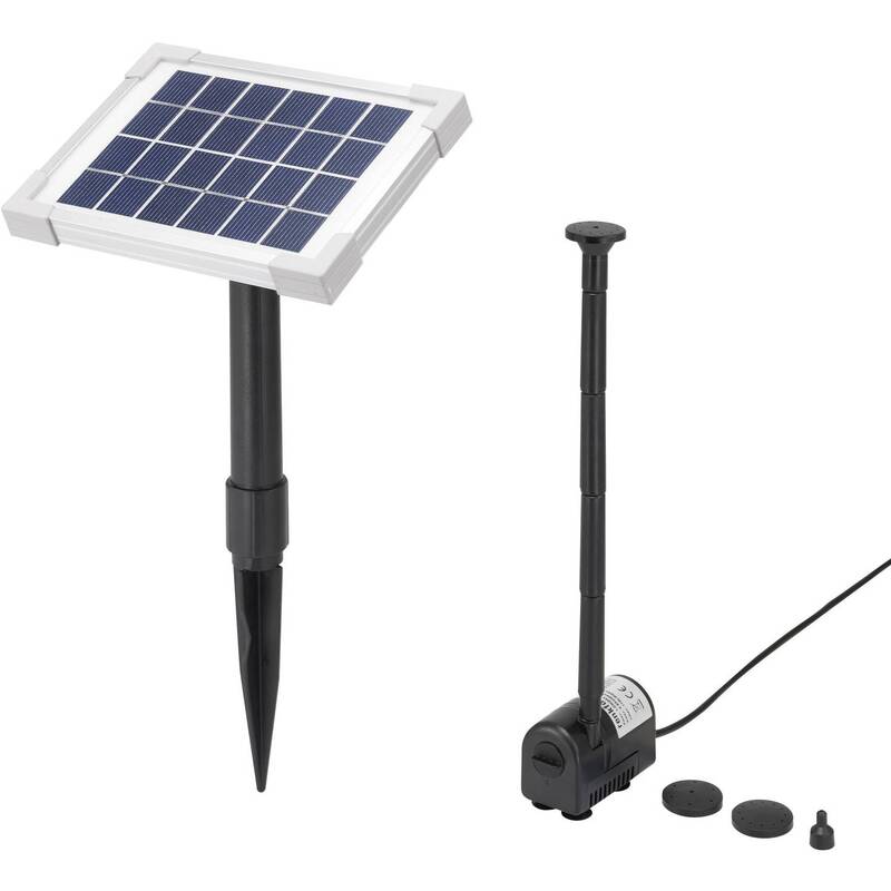 Renkforce Solar-Pumpenset Gartenpumpe Wassersäule 170l/h 0,65m Förderhöhe 6V - 4016138859140