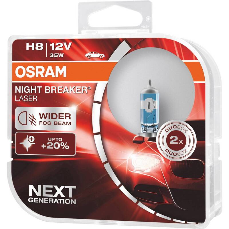 Osram Automotive Halogen Leuchtmittel Night Breaker Laser H8 35W 12V 800lm ECE - 4062172387774
