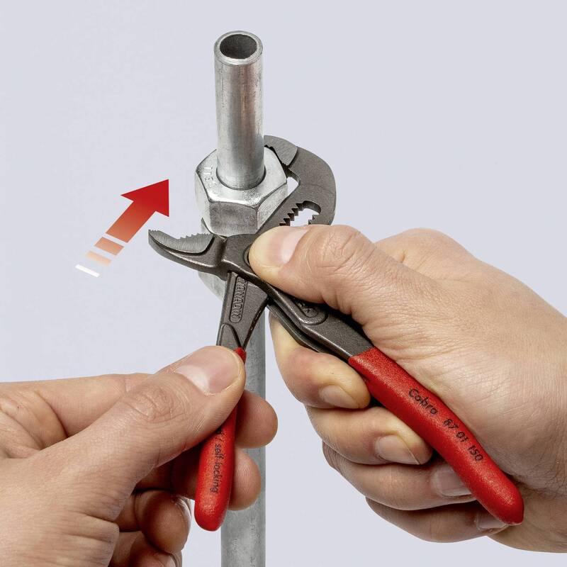 Knipex Wasserpumpenzange Zange COBRA 150mm 32mm Spannbereich Chrom-Vanadiumstahl - 4003773060116