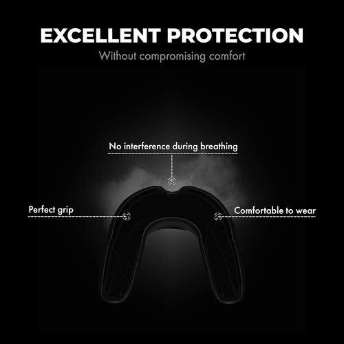 FIGHTR Mundschutz Protect schwarz EVA-Schaum Hygienebox Sport Sicherheit 8x7,5cm - 4270000632129