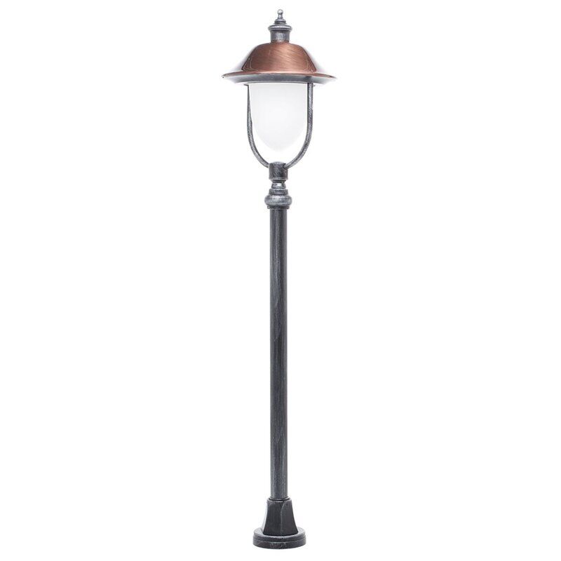 LCD Wegeleuchte Gartenleuchte Peggy Kupfer schwarz silber Aluminium Kupfer - 8033239350914