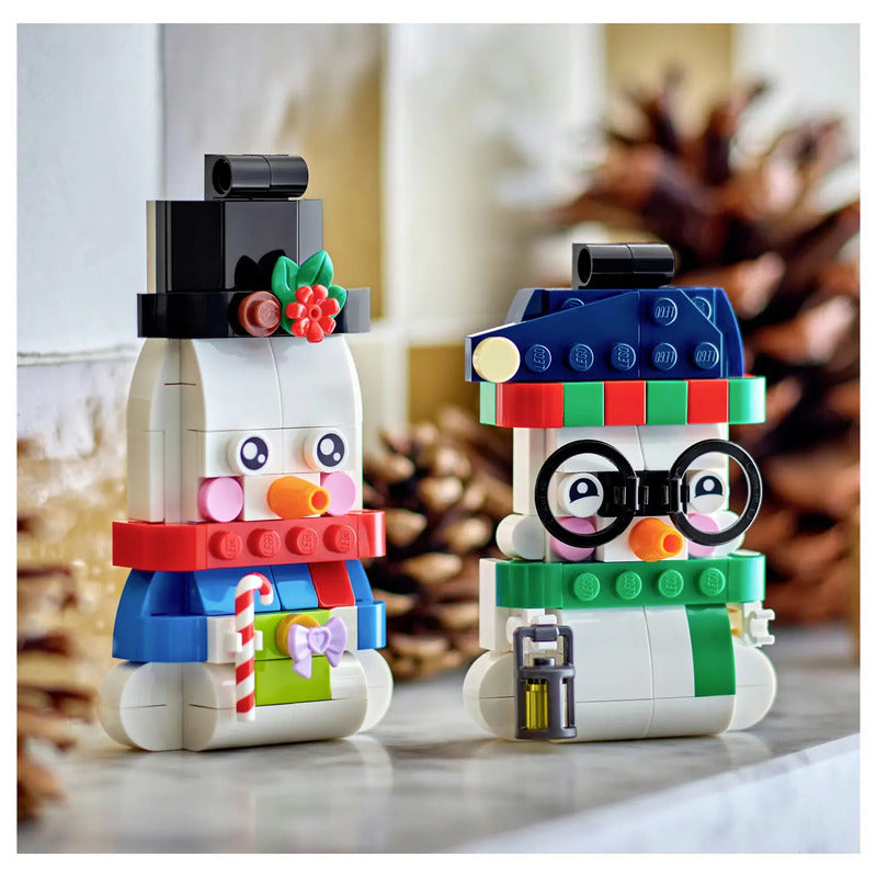 LEGO ICONS Deko-Schneemänner Bauset 40812 Christbaumschmuck für Kinder ab 6 - 5702017831008