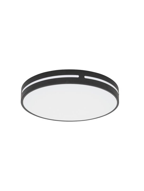 Nova Luce Deckenleuchte Deckenlampe WHEEL LED Schwarz Warmweiß 45 cm 30 W Lampe - 5212017431592