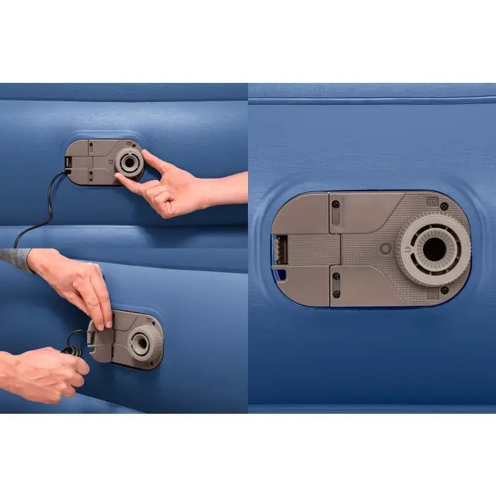 61cm Bestway Air Mattress Queen Inflatable Bed Airbed Blue - 06941607329771
