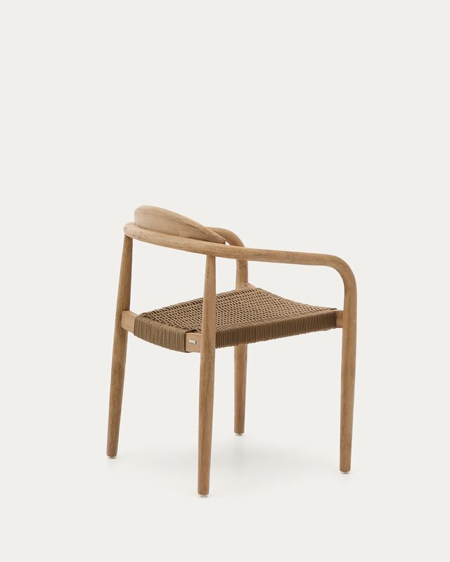 Kave Home Nina Stuhl Sitzmöbel Gartenstuhl Akazienholz Beige SIEHE TEXT/FOTO - 8433840451329