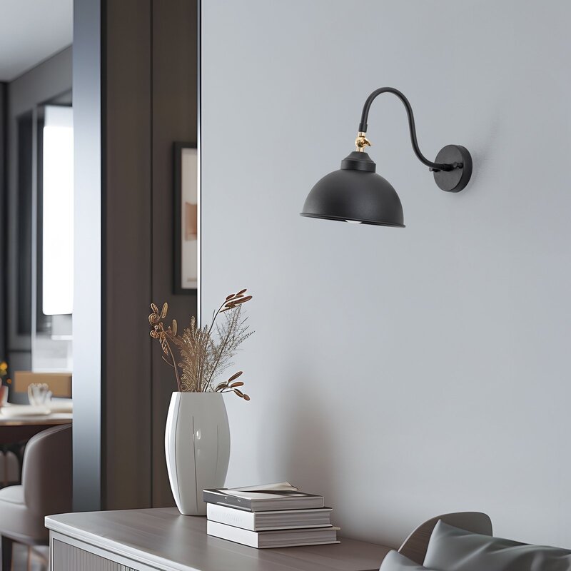 Opviq Wandleuchte Saglam 3742 justierbar schwarz Wandlampe Lampe Leuchte Spot - 8681875467949