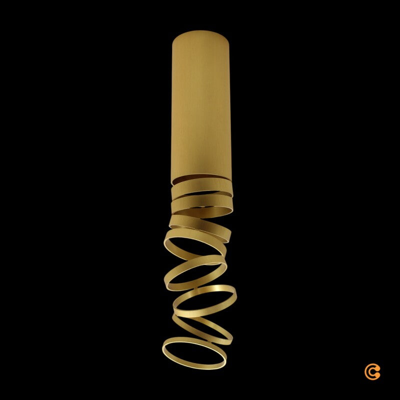 Decomposé Deckenleuchte gold Deckenlampe Leuchte Wohnzimmerlampe E27 Deckenlampe - 8052993035752