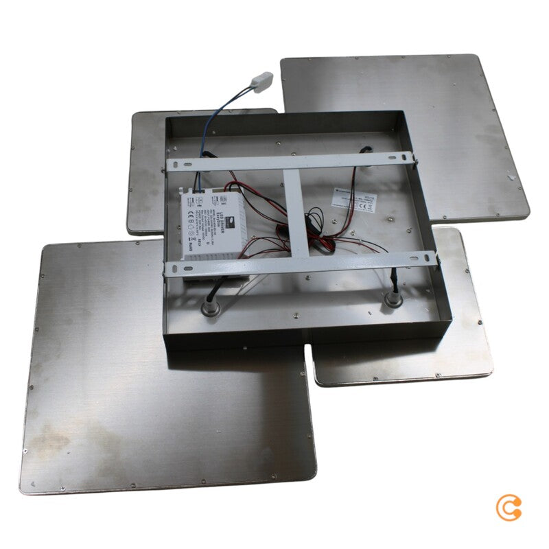 LED Deckenlampe Aileen Deckenleuchte Leuchte Nickel matt Quadrat Easydim - 4251096537864