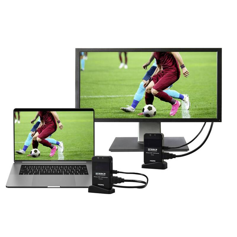 SpeaKa Professional SP-HDE-320 HDMI-Funkübertragung 50 m 5 GHz 1920 x 1080 Pixel - 4064161328041