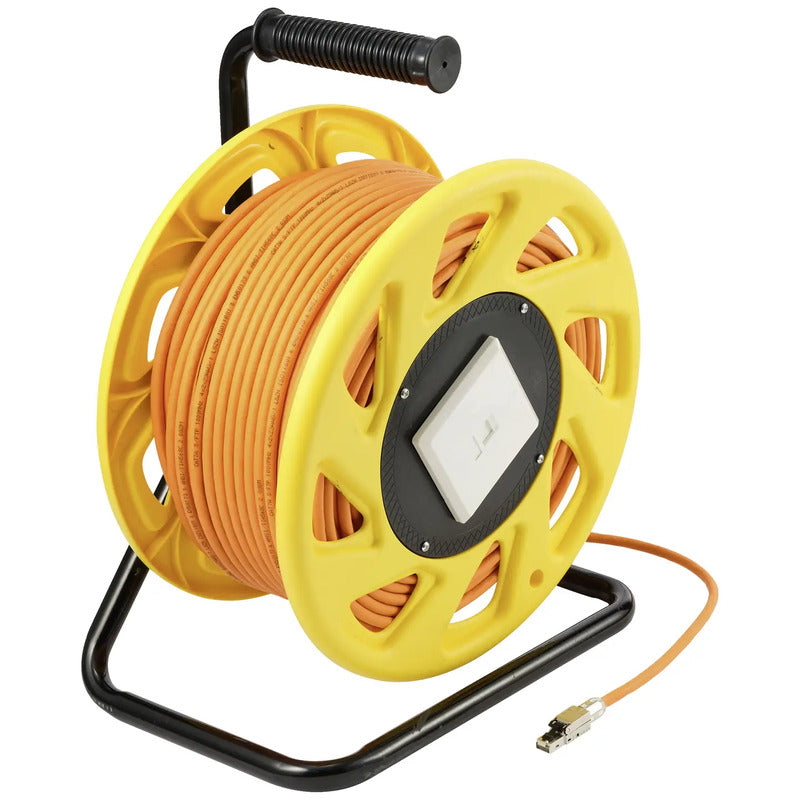 Renkforce Netzwerk Kabeltrommel RJ45 CAT 6a S/FTP 50m orange halogenfrei Etherne - 4064161233772