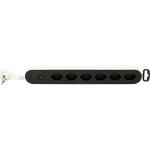 B-Ware Max Hauri AG 160033 Steckdosenverteiler Steckdosenleiste Weiß Schwarz CH-Stecker