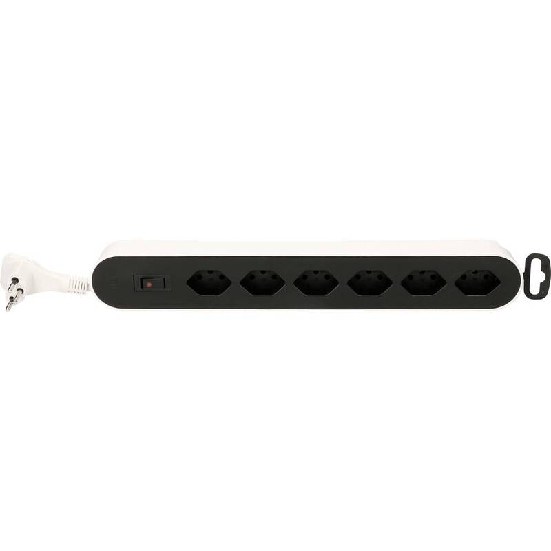 Max Hauri AG 160033 Steckdosenverteiler Steckdosenleiste Weiß Schwarz CH-Stecker - 7618403023286