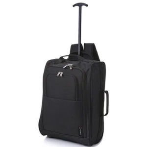B-Ware 5 Cities Rucksack Trolley Tasche Handgepäck Reisetasche schwarz V2 55 cm 41L