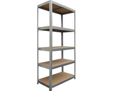 Schwerlast-Steckregal Lagerregal Metall Regal 875kg 5 Böden 180x90x40cm verzinkt - 4007876470520