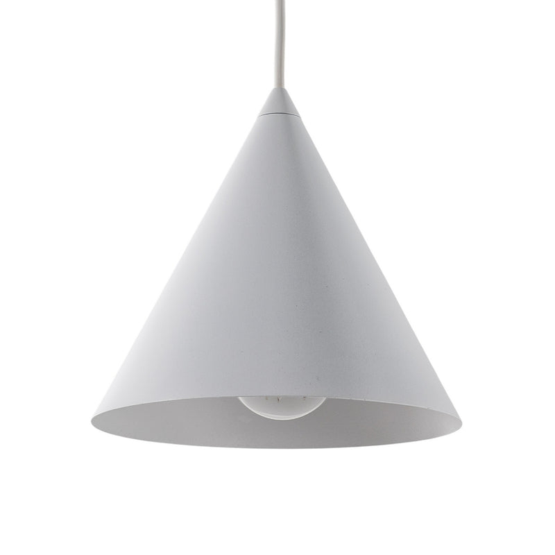 Hängeleuchte Cono LED Pendelleuchte dimmbar Lampe weiß matt Stahl Ø19cm 140cm - 5906135100071
