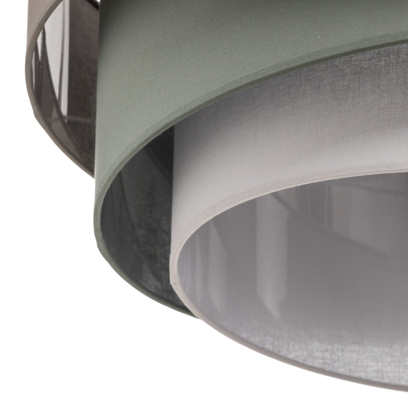 Euluna Deckenleuchte Trio monocolor Deckenlampe Lampe Leuchte mit Stoffschirm - 5903689182676