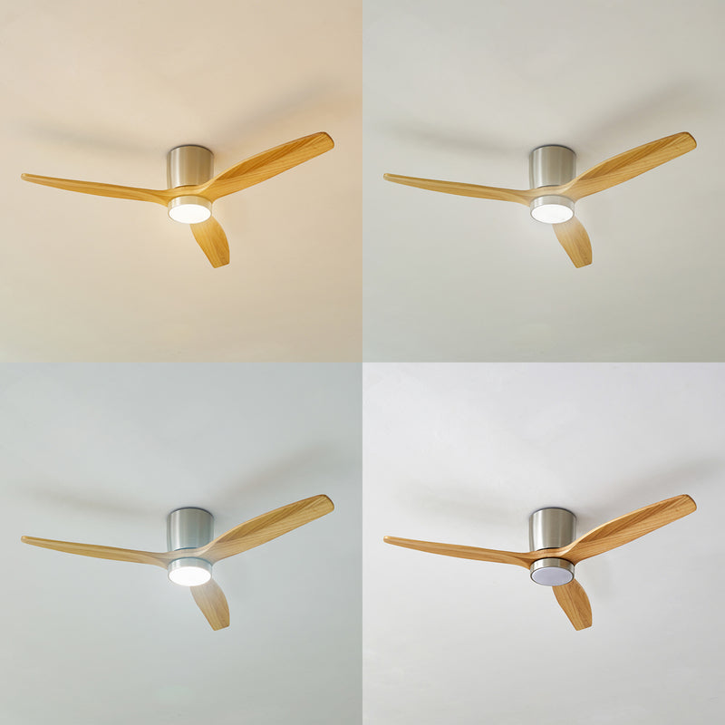 Lucande LED-Deckenventilator Faipari 132cm nickel leise mit Fernbedienung - 4251911797985