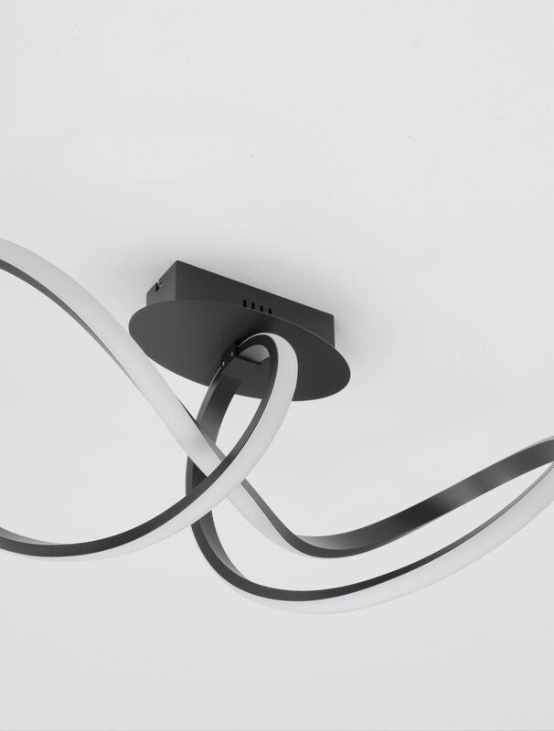 Nova Luce Deckenleuchte Deckenlampe LED AMARA Schwarz Warmweiß Aluminium 23 W - 5212017433077