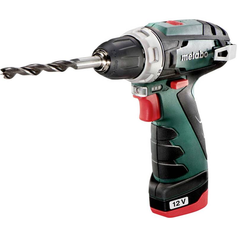 Metabo Akku-Bohrschrauber POWERMAXX BS BASIC 12V 2.0Ah Li-Ion mit 2 Akkus Koffer - 4061792196483
