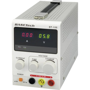 B-Ware Basetech Labornetzgerät Labornetzteil Netzteil BT-155 - 0 - 15 V/DC 75 W