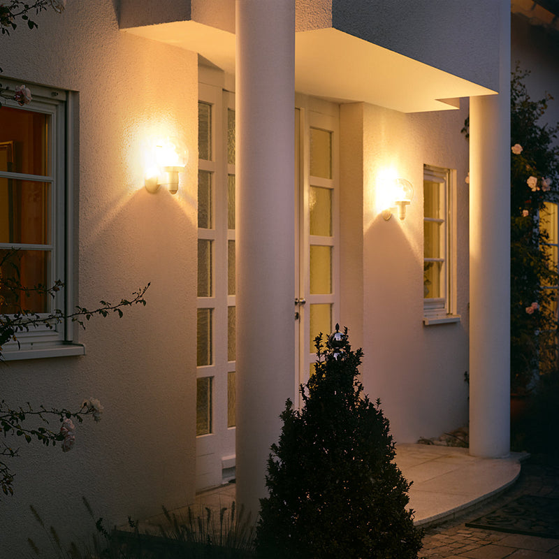 Steinel Außenwandleuchte Sensor-Wandleuchte L 115 S LED Gartenlampe weiß 33 cm - 4007841657413
