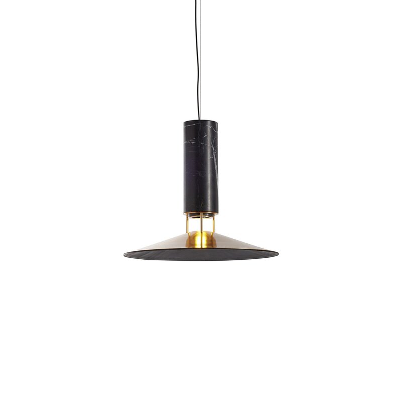 Carpyen Hängelampe Rebound Pendelleuchte Deckenleuchte Lampe Marmor schwarz - 8435579830901