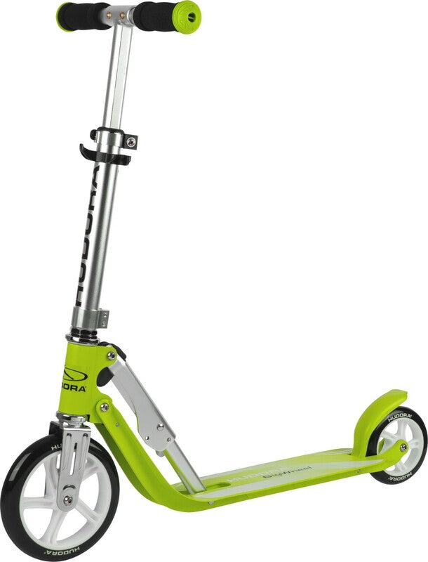 HUDORA Little BigWheel Scooter grün höhenverstellbar klappbar für Kinder bis ... - 4005998857120