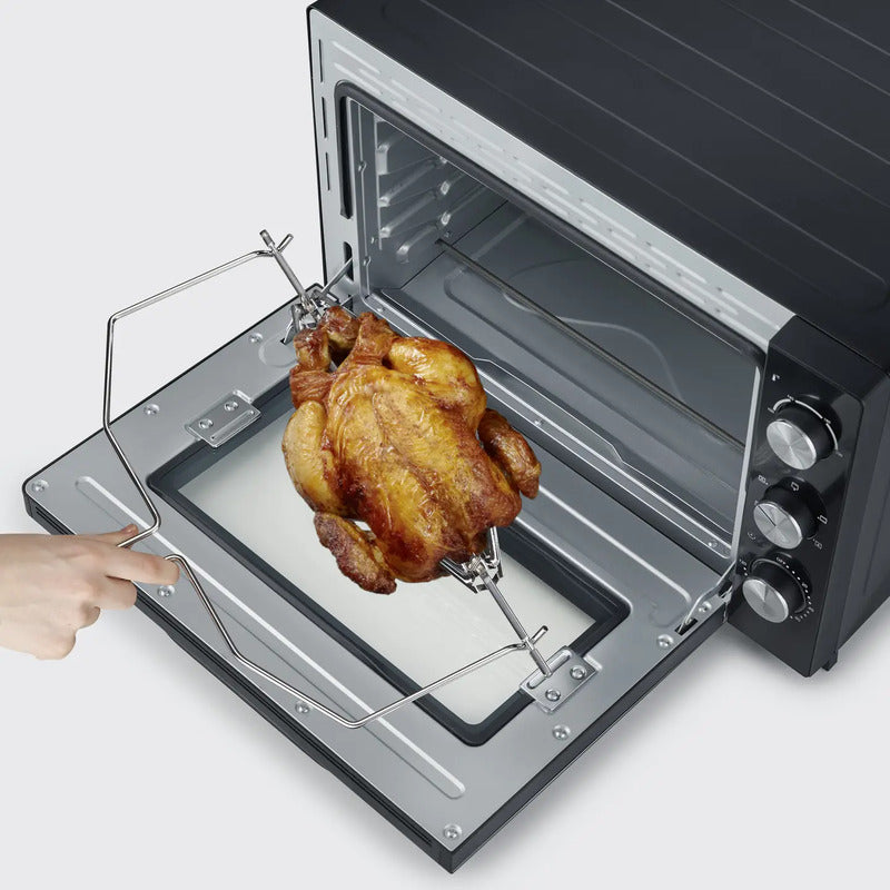 Severin 2073 Minibackofen 60 l mit Timer Grillfunktion Pizzastein schwarz - 4008146040443