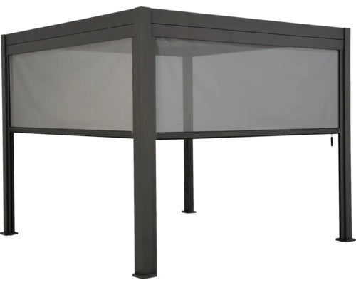 111 Sonnenrollo anthrazit 300cm für Pergola Seitenwand Windschutz - 4306516449453
