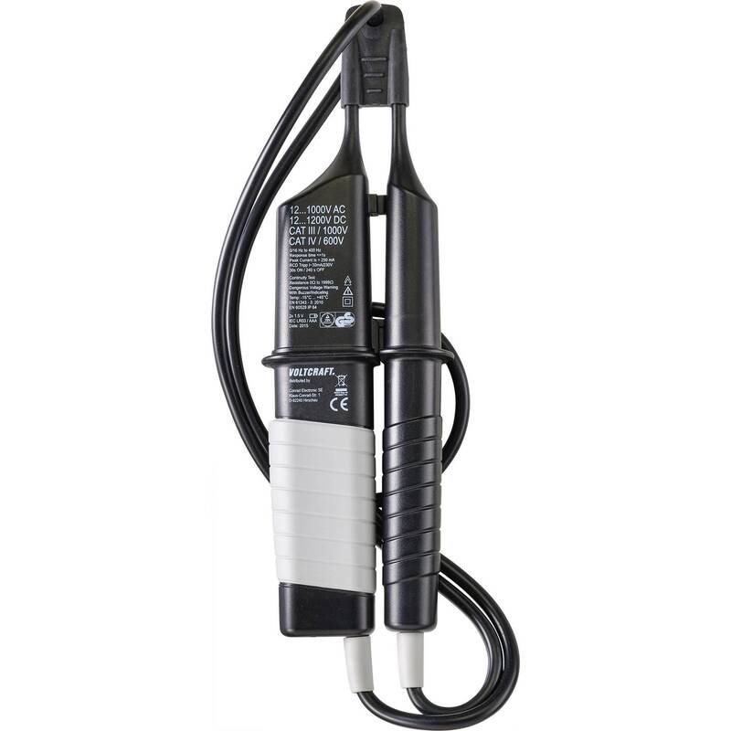 VOLTCRAFT VC-65 SE Zweipoliger Spannungsprüfer CATIII 1000V CATIV 600V Akustik - 4064161183756