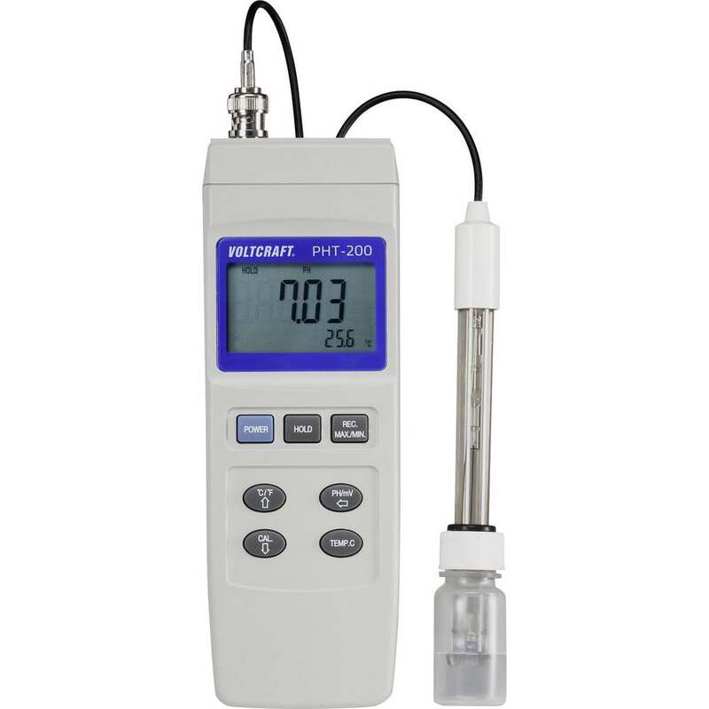 Voltcraft Kombi-Messgerät pH-Wert Redox PHT-200 digital Heizkörper 0-14 pH 250g - 4053199529407