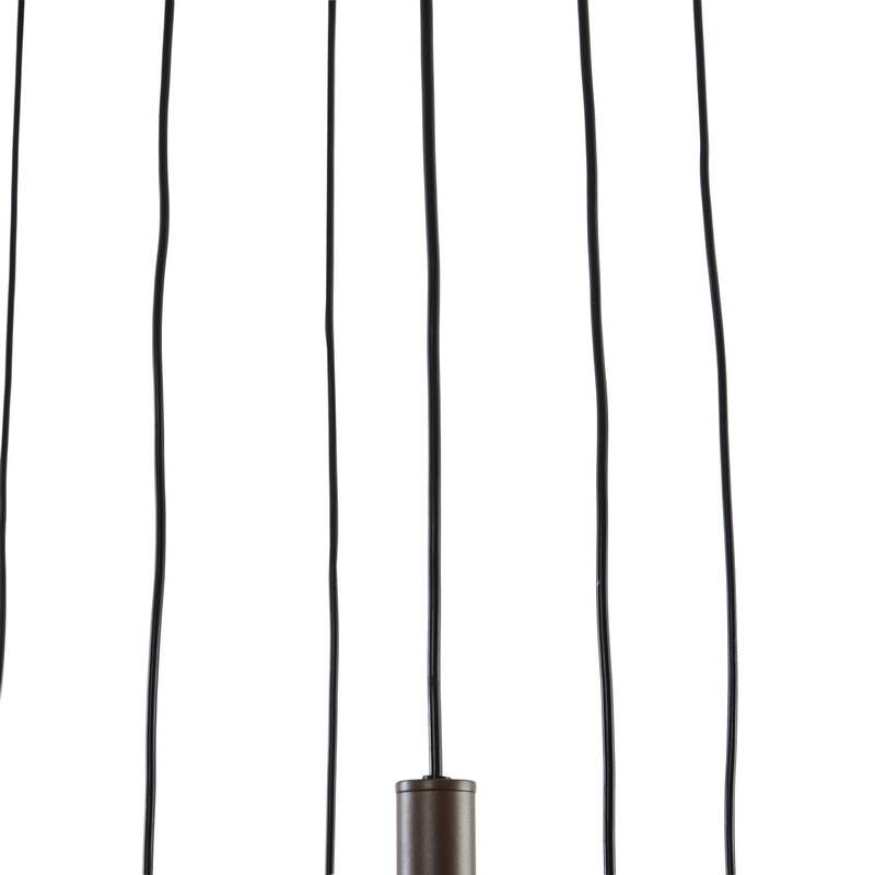 Lucande Hängeleuchte Lumavia 12-flg LED Pendelleuchte dimmbar braun amber - 4255830916939