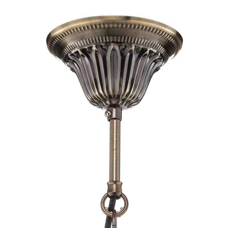 Artistar Hängeleuchte Tiffany Stil COLIBRI dimmbar Lampe bunt braun 15x13cm - 0243158701599