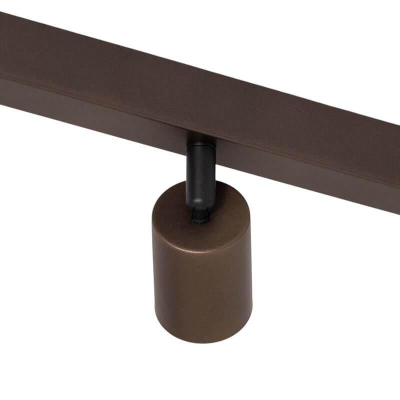 Deckenspot TK Lighting justierbar braun vierflammig 83 cm dimmbar GU10 - 5901780561826